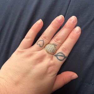 Elegant Gold and Silver Women's Ring